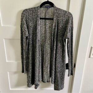American Eagle Charcoal Ribbed Cardigan